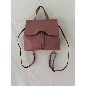 Nanette‎ Lepore Pink Faux Leather Convertible Backpack Handbag